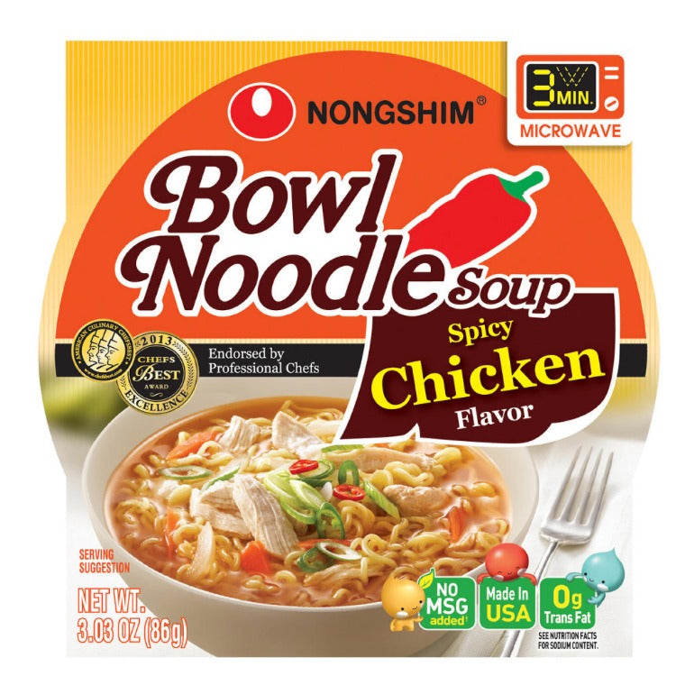 [Special Sale!!!] 농심 육개장 사발면 치킨맛 86g (NongShim Bowl Noodle Spicy Chicken Flavor)