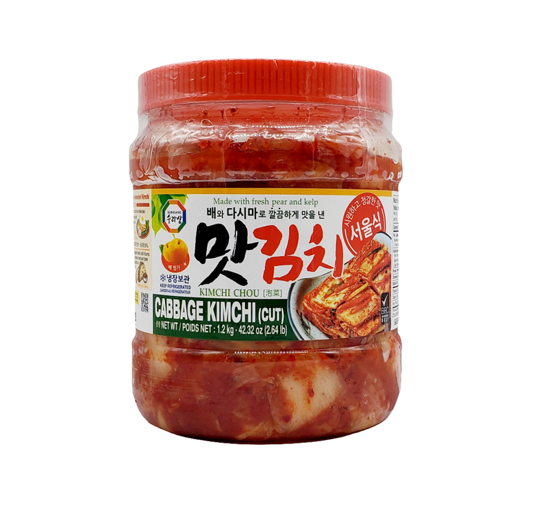 [10/31일까지 $2 할인] 수라상 맛김치 1.2Kg (서울식) (Surasang Sliced Kimchi 1.2kg - Seoul)