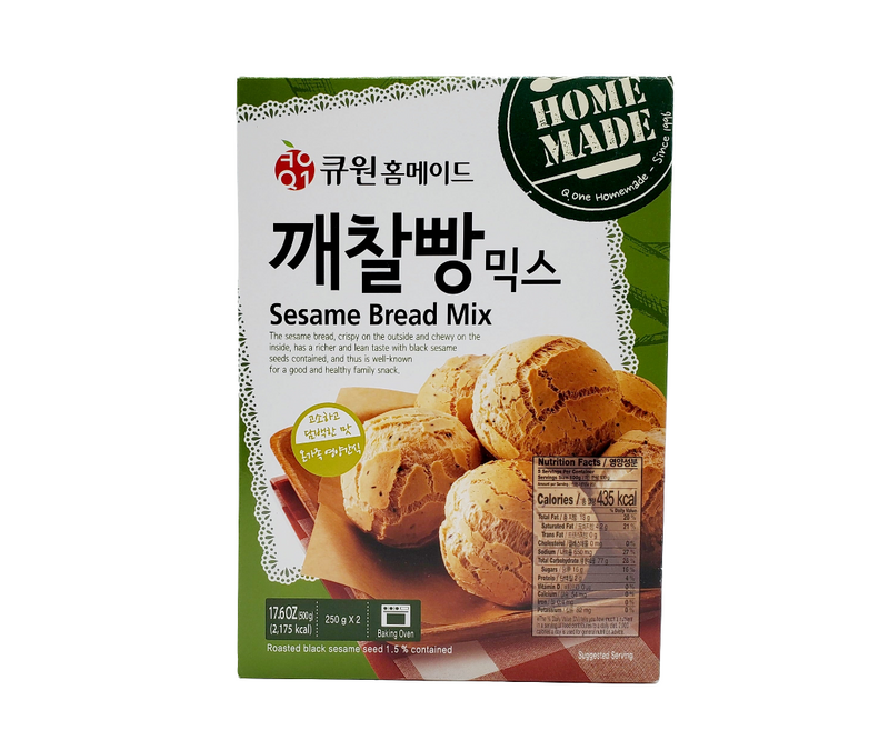 큐원 깨찰빵 믹스 500g (250gX2) (Q1 Sesame Bread Mix 500g)