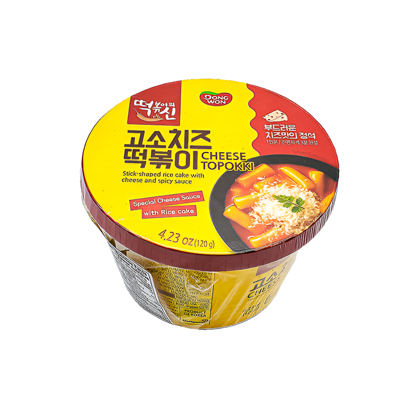 동원 떡볶이의신 고소치즈 떡볶이 컵 160g (Dongwon Cheese Topokki Cup)