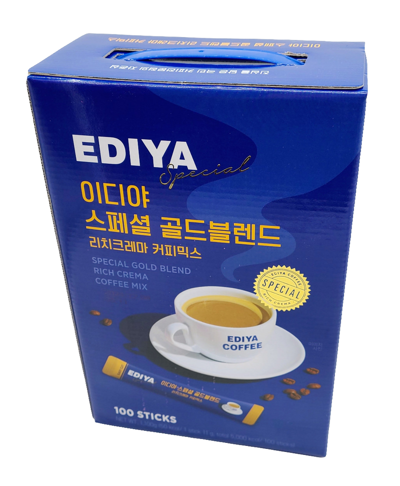 이디야 스페셜 골드블렌드 리치크래머 커피믹스 100개입 (Ediya Special Gold Rich Crema Coffee Mix)