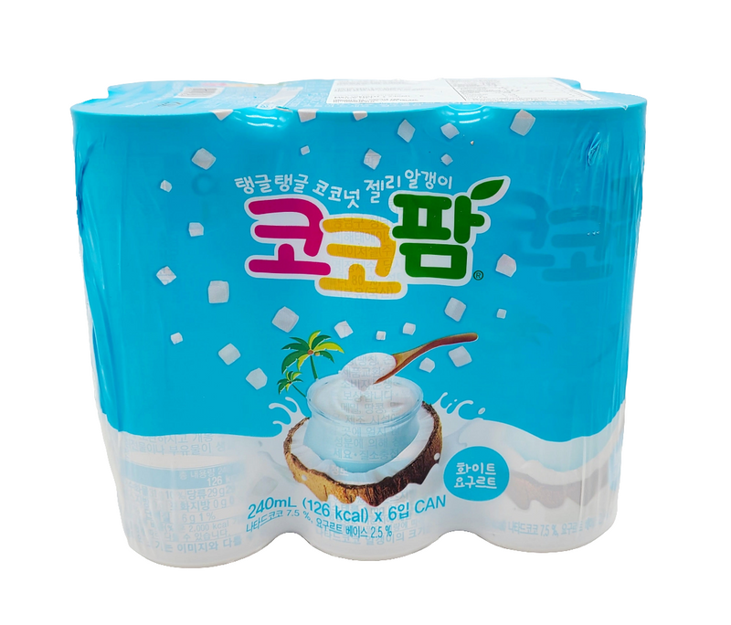 해태 코코팜 화이트 요구르트 240ml x 6개입 (Haitai Coco Palm Whitr 6/240ml)