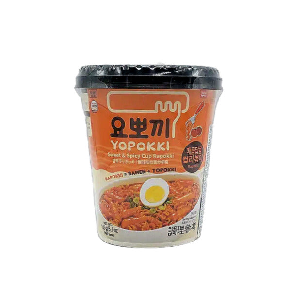 요뽀끼 매콤달콤 라볶이 145g (Yopokki Sweet&Spicy Rabokki Cup 145g)