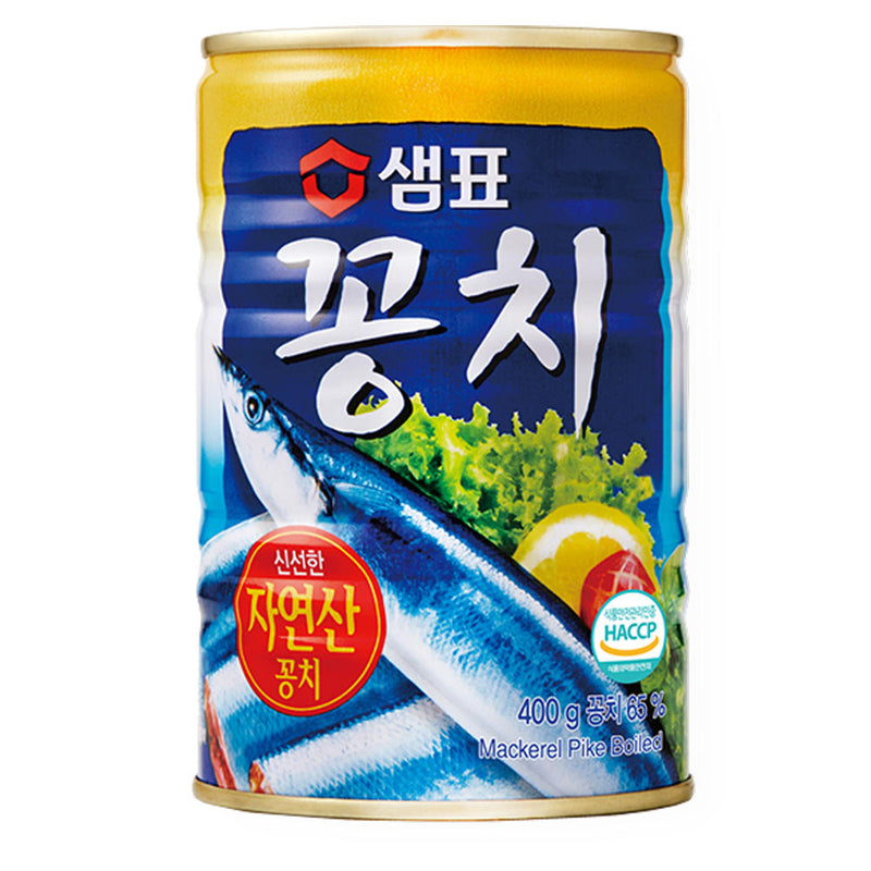 [10% 할인] 샘표 자연산 꽁치 캔 400g (Sempio Canned Mackerel Pike)