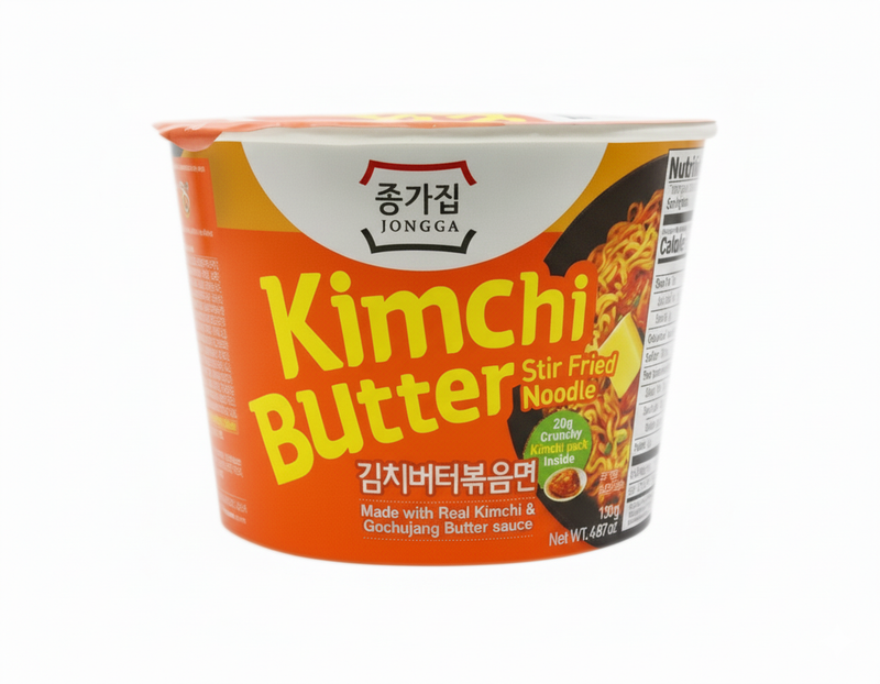 종가 김치 버터 볶음 큰컵 138g (Jongga Stir Fried Kimchi Butter Ramen Big Bowl)