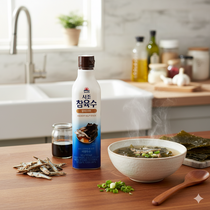 [40% 할인*] 사조해표 참육수 멸치다시마 500ml (SAJO Anchovy Kelp Stock 500ml)