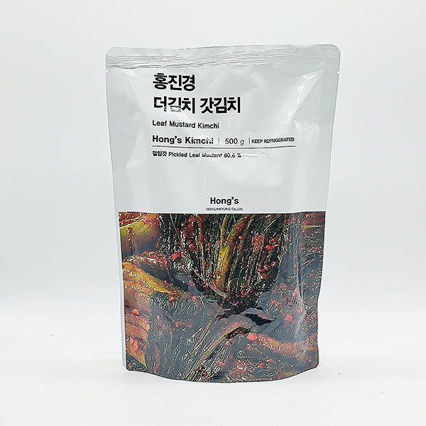 홍진경 더김치 갓김치 500g (Sliced Leaf Mustard Kimchi 500g)