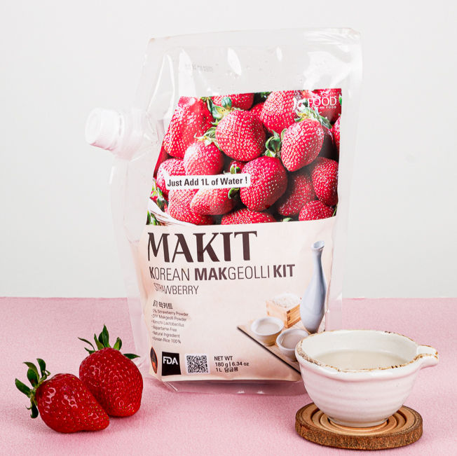 막킷 K-막걸리 딸기맛 (Makit Strawberry Makgeolli Kit)