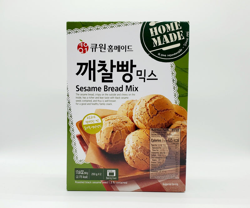 큐원 깨찰빵 믹스 500g (250gX2) (Q1 Sesame Bread Mix 500g)