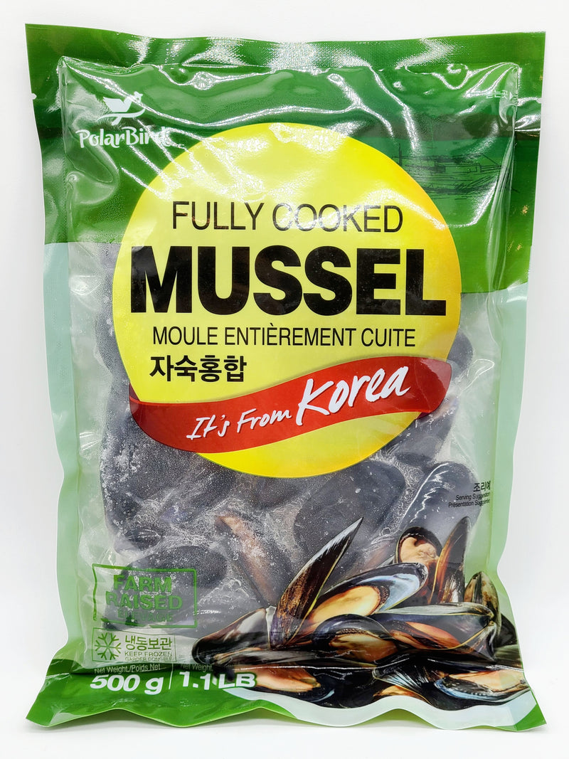 폴라버드 한국산 홍합 500g (Frozen Cooked Mussel Korea)