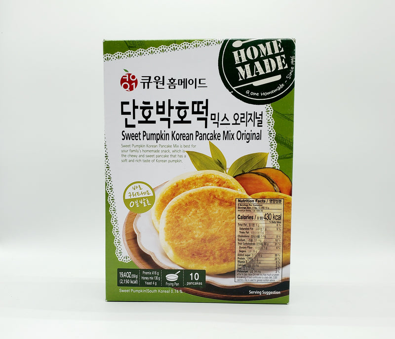 큐원 단호박호떡 믹스 오리지널 550g (Q1 Sweet Pumpkin Korean Pancake Mix Original 550g)