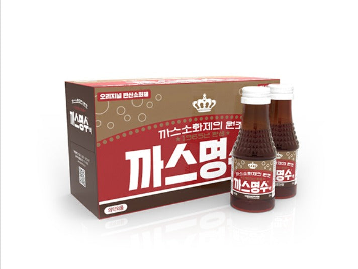 삼성제약 까스명수 10병입 (Myung Su Carbonated Herbs Drink 10 Bottles)