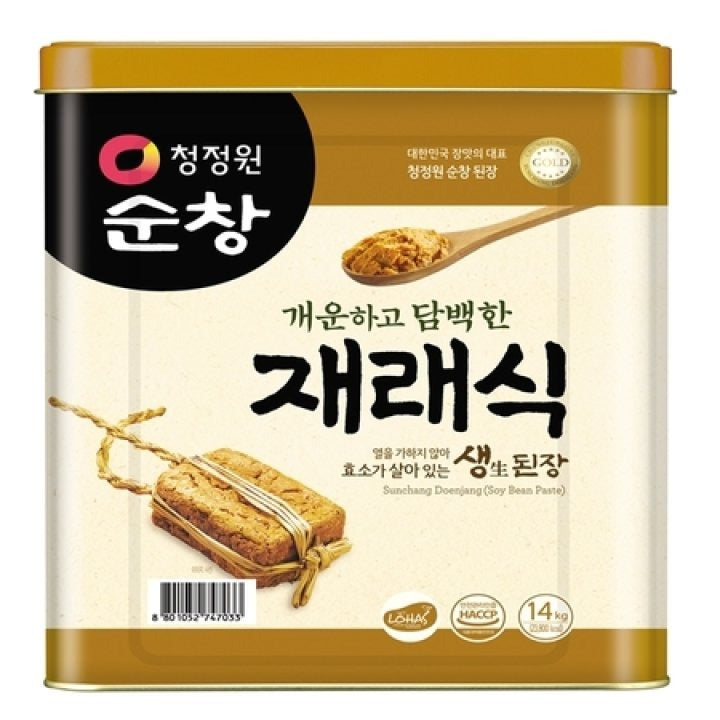 [대량구매/견적문의] 청정원 재래식 된장 14Kg (캔) (Soybean Paste 14kg [Can])