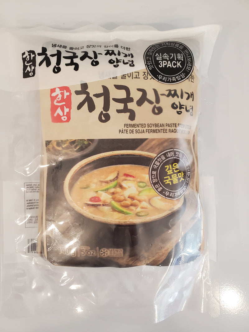 [3개 묶음 상품] 한상 청국장 찌개 양념 140g X 3개입