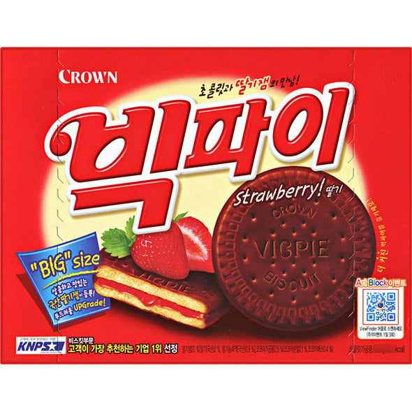 크라운 빅파이 딸기 324g (Crown Vic Pie Strawberry 324g)