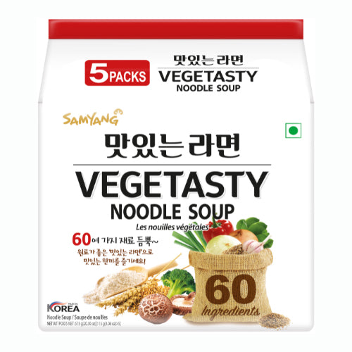삼양 맛있는 라면 멀티 5팩입 (Samyang Vegetasty Noodle Soup 5packs)