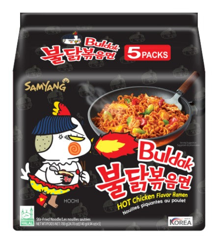삼양 불닭볶음면 멀티 5팩입 (Samyang Bul-Dak Stir Fried Noodle 5 packs)