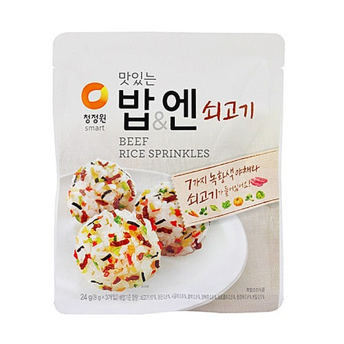 [30% 할인] 청정원 맛있는 밥&엔 쇠고기 24g (CheongJeongWon Rice Seasoning-Beef 24g) / -BEST BY : May.22.2025