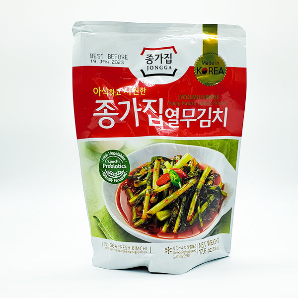 [30% 할인] 종가집 열무김치 500g (Jongga Yulmu (Young Radish) Kimchi 500g) / - BEST BY : Mar.07.2024