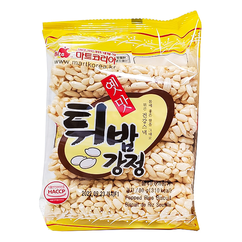 마트코리아 조청 옛날 튀밥 강정 90g (Fried Rice Gangjeong 90g)