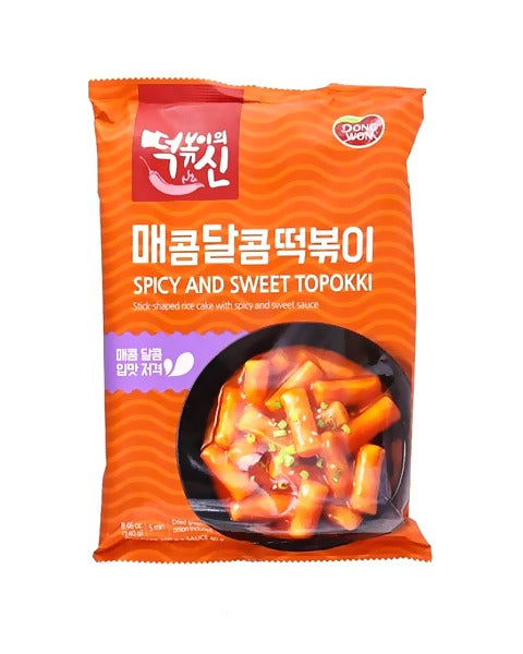 동원 떡볶이의신 매콤달콤 떡볶이 240g (Dongwon Spicy&Sweet Wheat Flour Cake)
