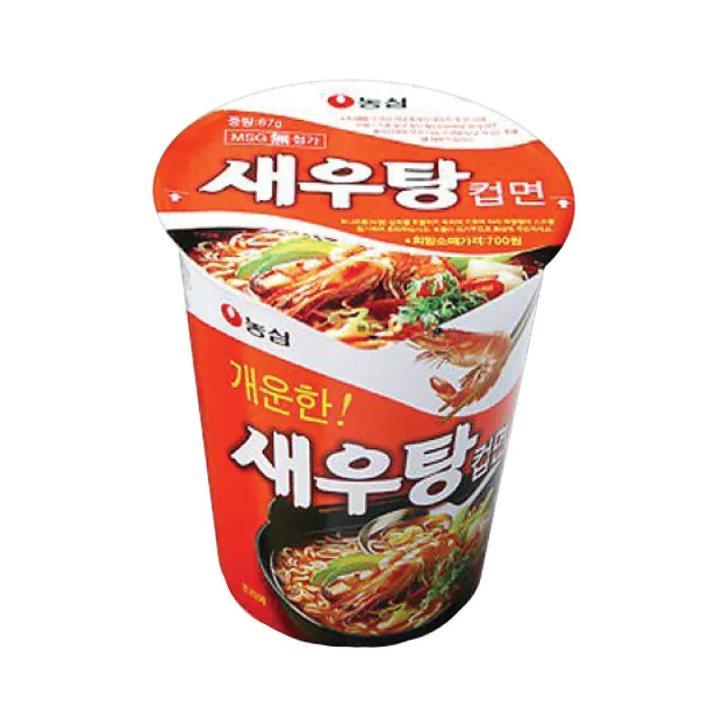 농심 새우탕면 미니컵 67g 6개입 (Nongshim Spicy Noodle Soup Shrimp Flavor 67g x 6)