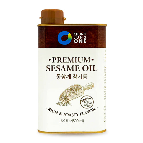 청정원 참빛고운 통참깨 참기름 500ml (ChungJungOne Premium Sesame Oil Rich and Toasty Flavor 500ml)