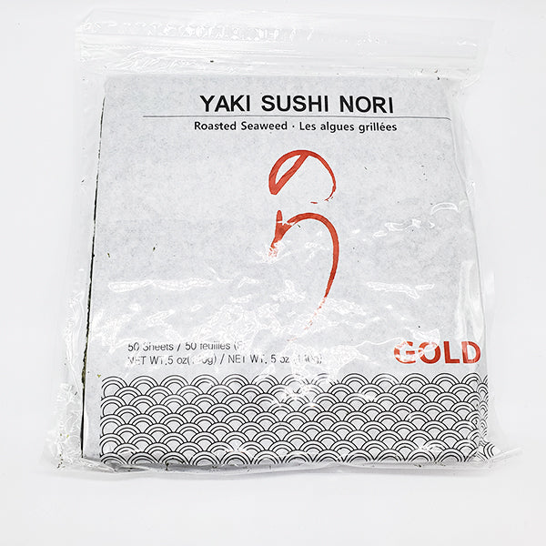 [30% 할인] K-Gold 한국산 구운김 김밥김 50장 YAKI SUSHI NORI (Seaweed for Gimbap 50 Sheets)