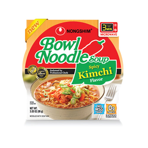 농심 육개장 김치 사발면 (NongShim Bowl Noodle Soup Spicy & Kimchi)