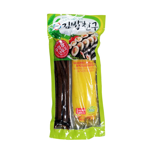 우엉과 단무지 (김밥친구) 240g (Seasoned Burdock & Pickled Radish 240g)